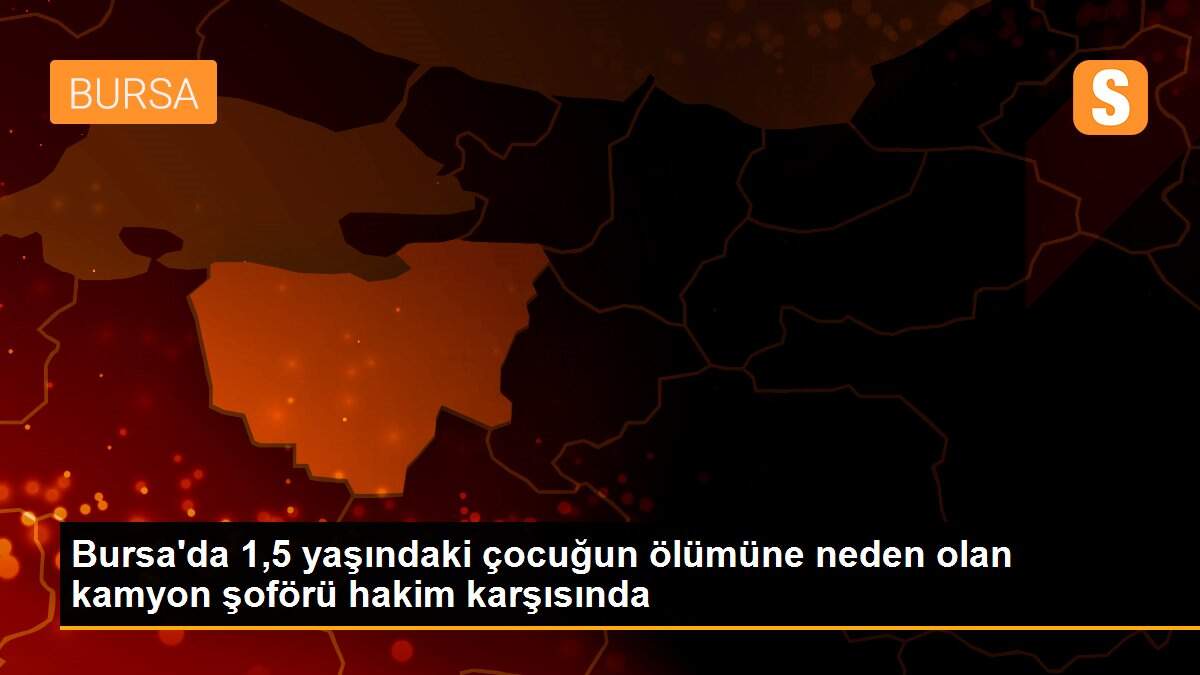 Bursa\'da 1,5 yaşındaki çocuğun ölümüne neden olan kamyon şoförü hakim karşısında