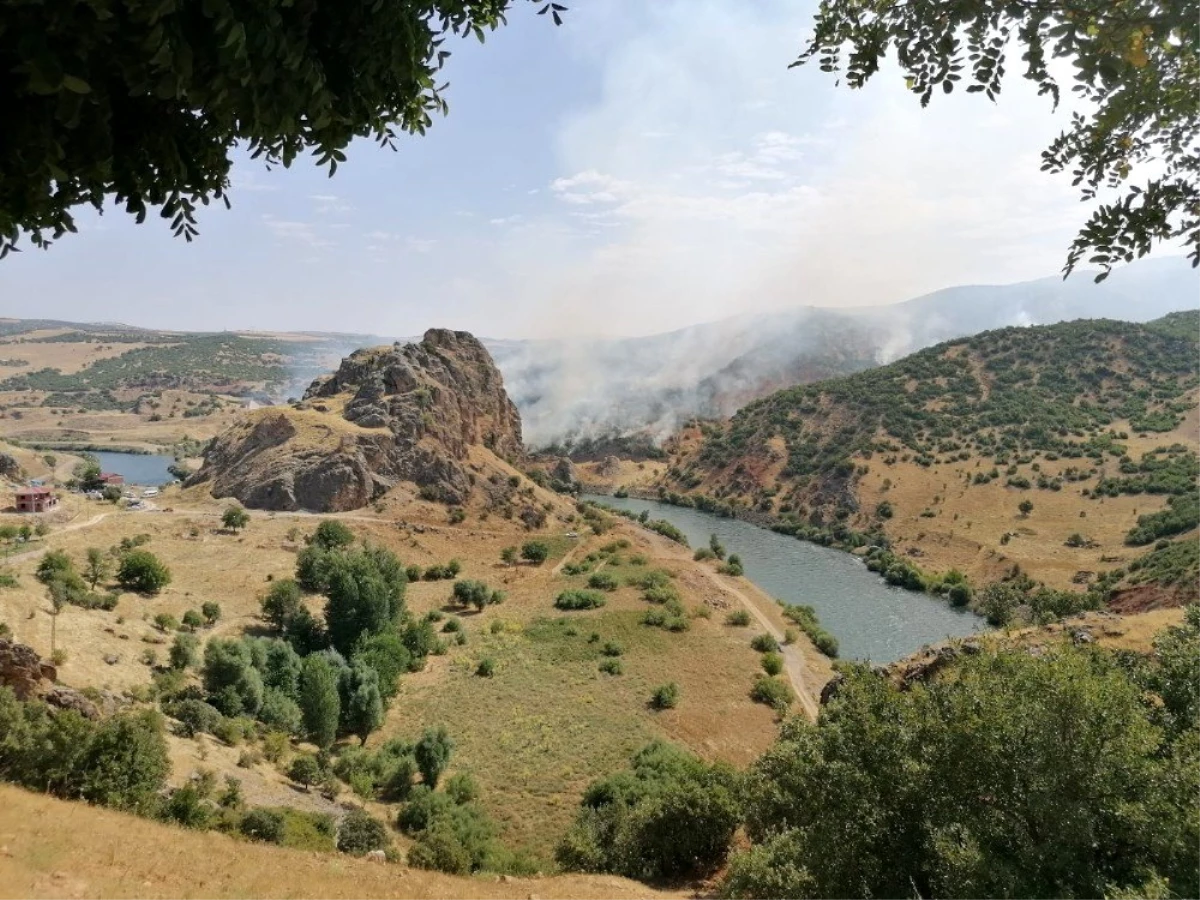 Elazığ\'da ki orman yangını söndürüldü, 150 dönüm alan zarar gördü