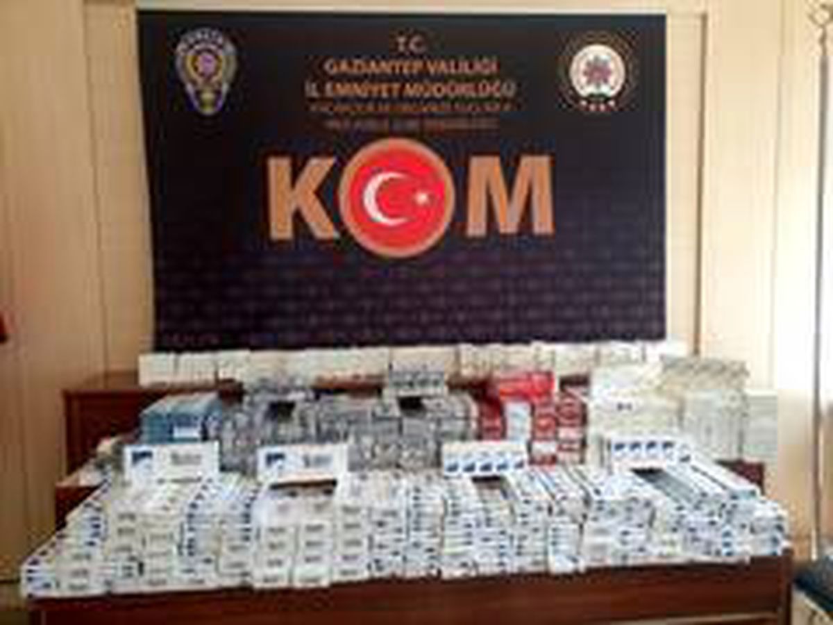 Gaziantep\'te 2 bin 500 paket kaçak sigara yakalandı