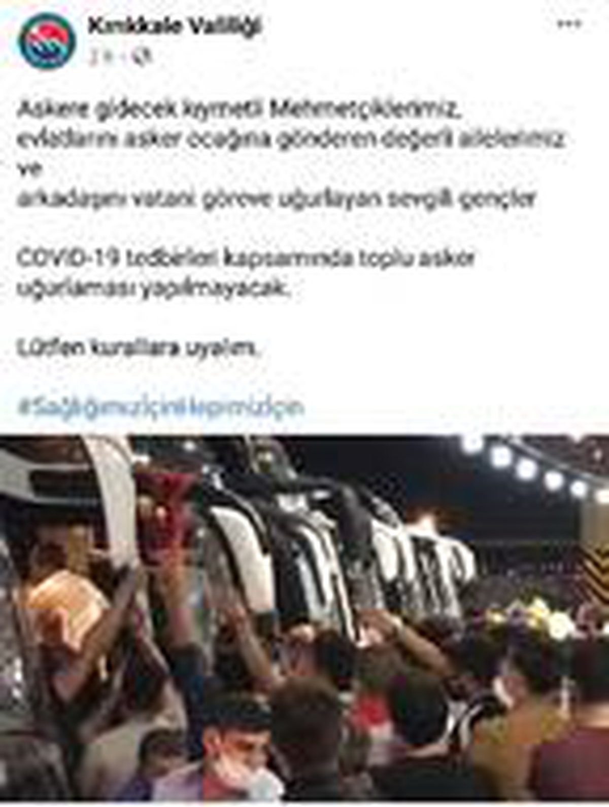 Kırıkkale\'de toplu asker uğurlaması yasaklandı
