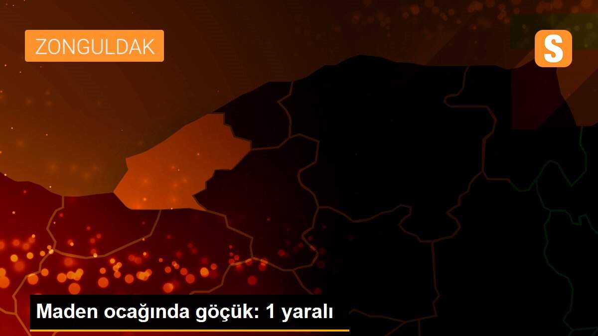 Maden ocağında göçük: 1 yaralı