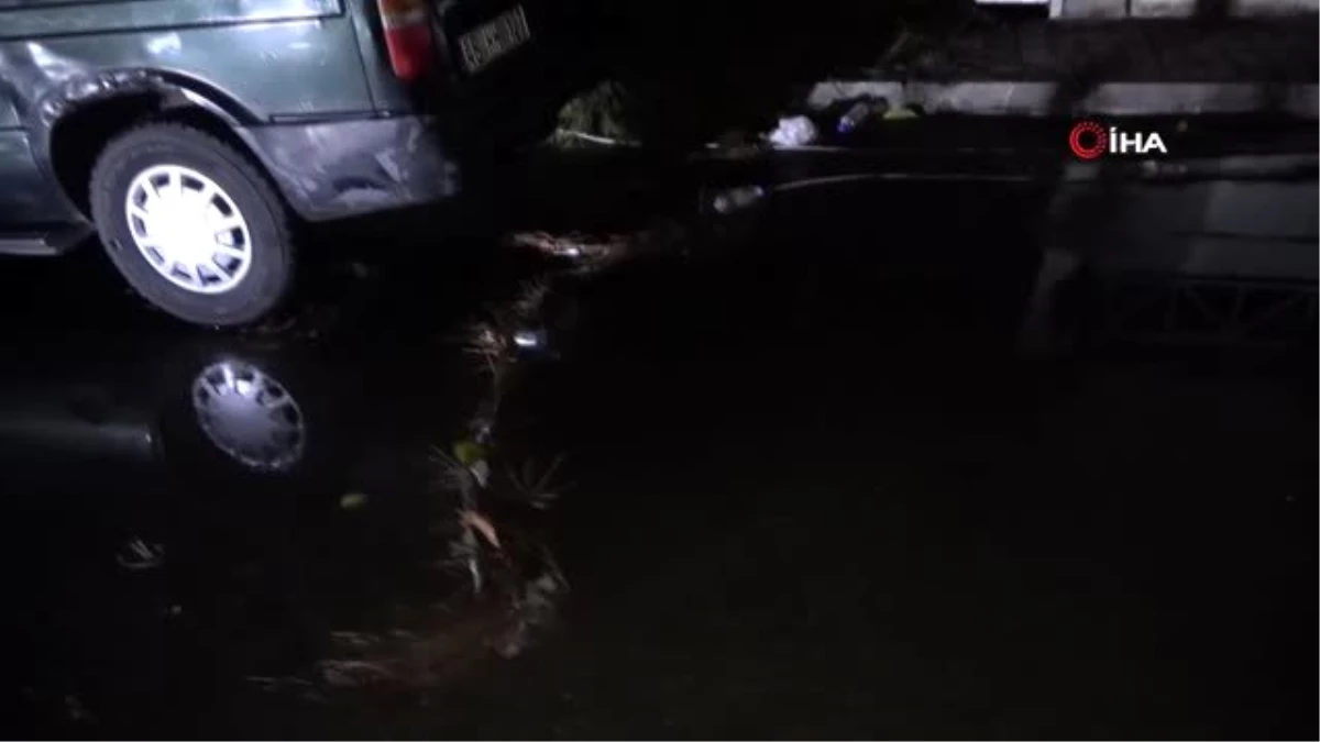 Adana\'da fırtınada elektrik telleri koptu, ağaç aracın üzerine devrildi