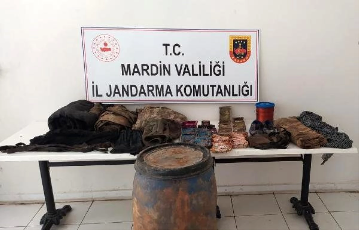 Son dakika haberleri... Mardin\'de PKK\'nın toprağa gömdüğü el bombaları bulundu