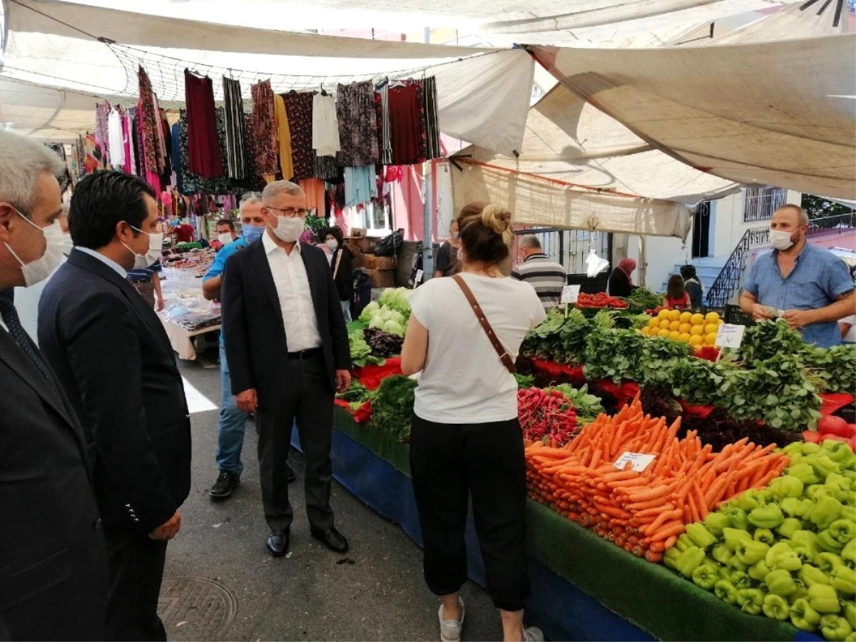 Üsküdar Belediye Başkanı Türkmen maske takana ayrıcalık istedi esnaf kabul etti