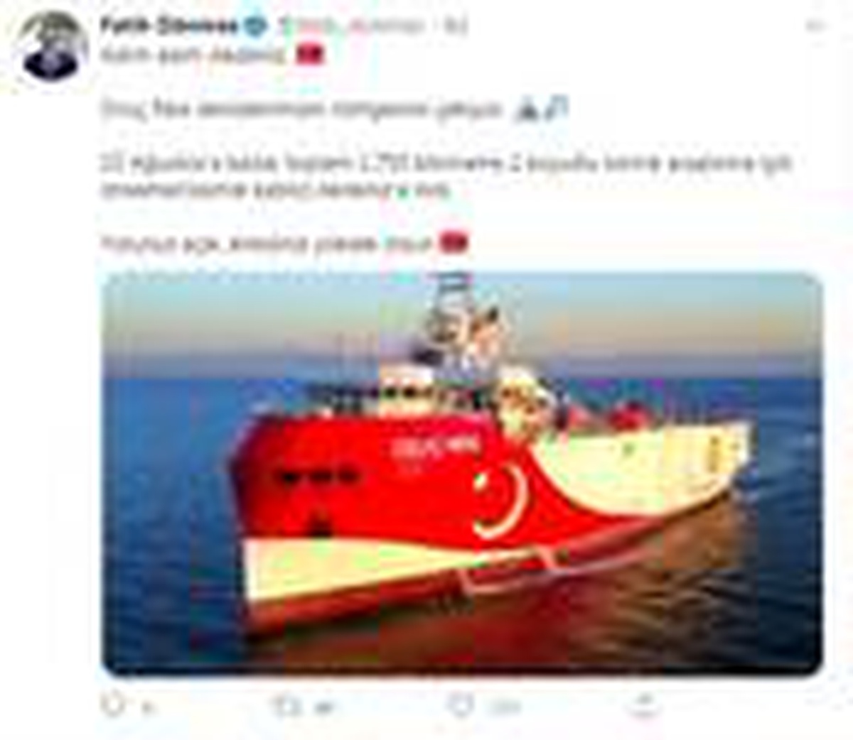 Bakan Dönmez\'den \'Oruç Reis\' paylaşımı: Sismik kablo Akdeniz\'e indi