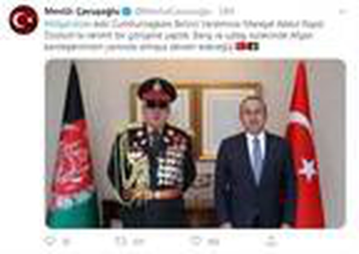 Çavuşoğlu, Afganistan eski Cumhurbaşkanı Birinci Yardımcısı ile görüştü