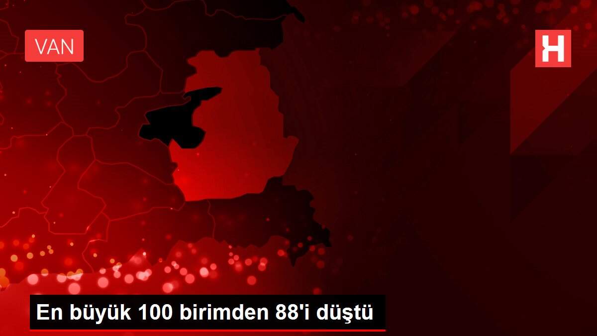 En büyük 100 birimden 88'i düştü