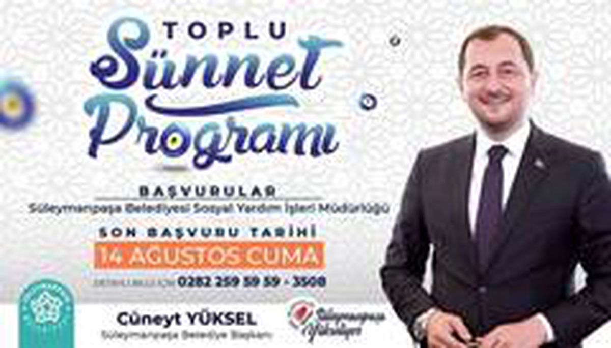 Süleymanpaşa Belediyesi\'nden toplu sünnet programı