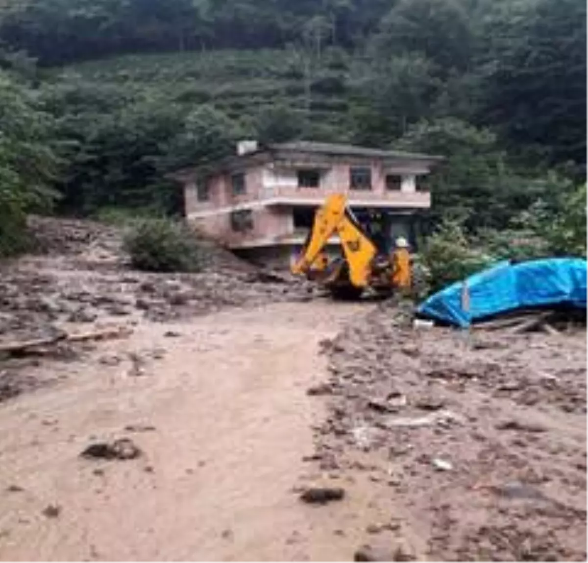 Trabzon\'un Sürmene ilçesinde şiddetli yağış