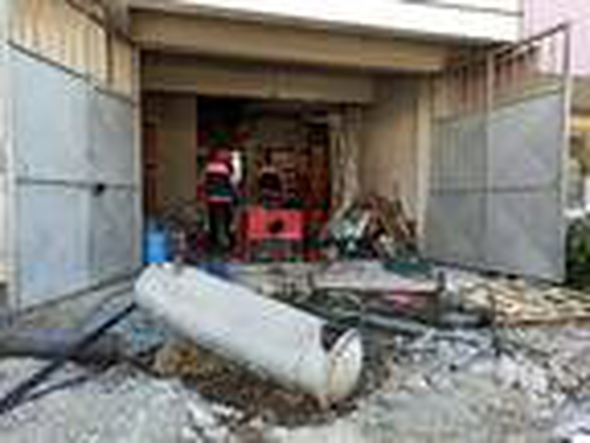 Yakıt tankı söküm sırasında alev aldı