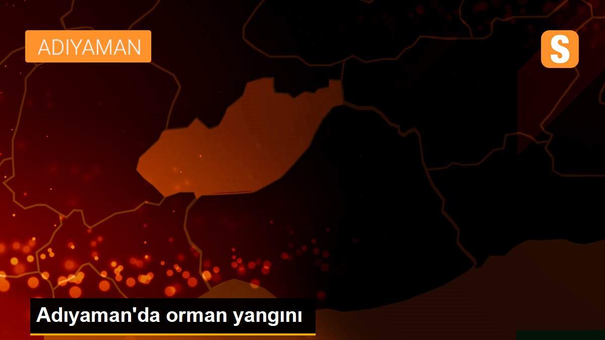 Son dakika! Adıyaman\'da orman yangını
