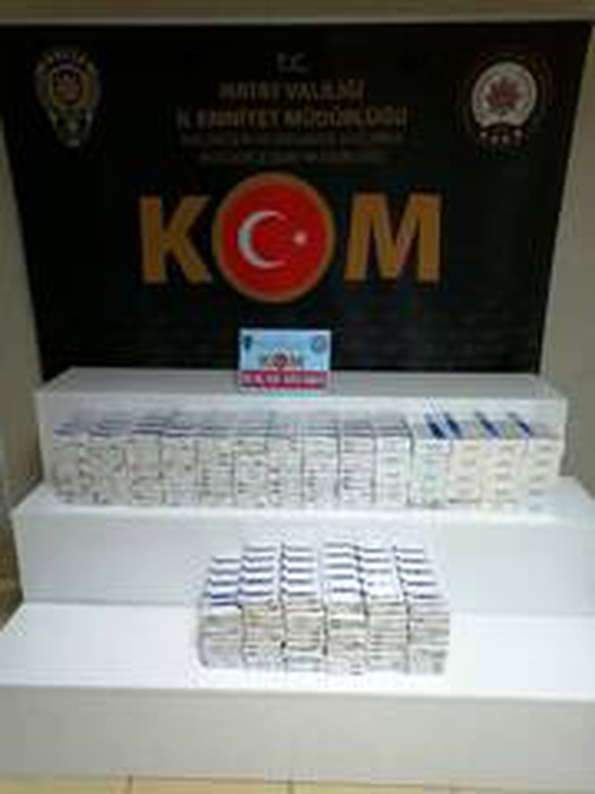 Asayiş uygulamasında 990 paket kaçak sigara ele geçirildi