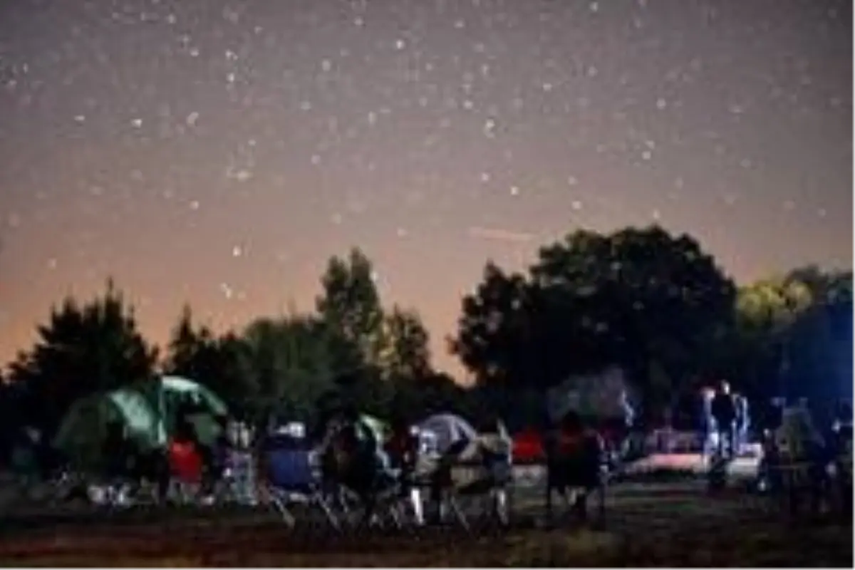 Meteor yağmurunun keyfini çıkardılar