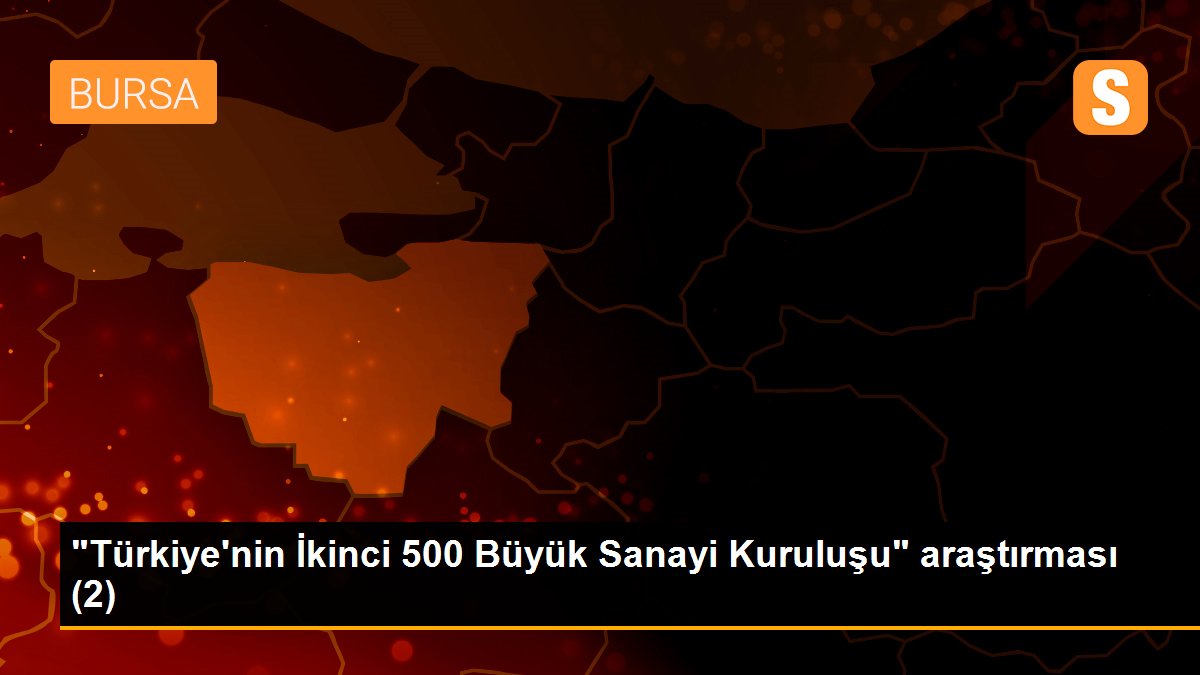 "Türkiye\'nin İkinci 500 Büyük Sanayi Kuruluşu" araştırması (2)