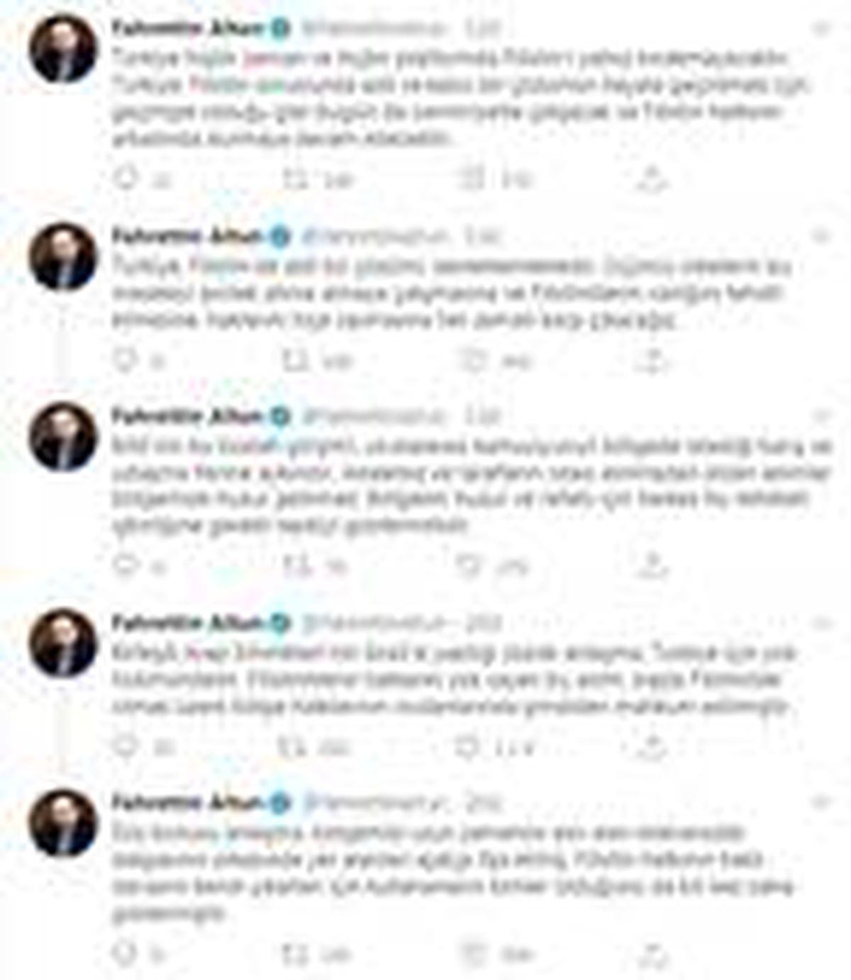 Altun: BAE\'nin İsrail\'le yaptığı sözde anlaşma, Türkiye için yok hükmündedir