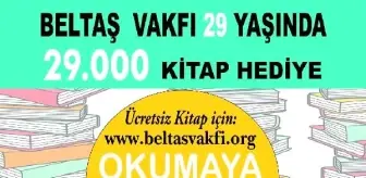 Beltaş Vakfı 29'uncu yılına özel 29 bin ücretsiz kitap dağıtıyor