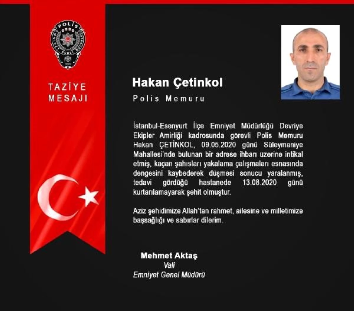 Son dakika haberleri | Esenyurt\'ta yüksekten düşen polis memuru şehit oldu (2)