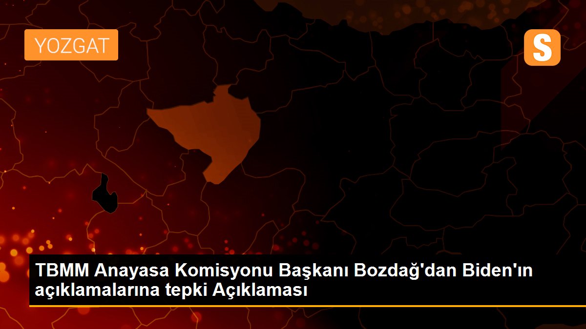 Son dakika... TBMM Anayasa Komisyonu Başkanı Bozdağ\'dan Biden\'ın açıklamalarına tepki Açıklaması