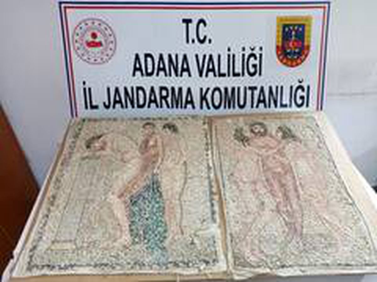 Son dakika haberi! Adana\'da Roma Dönemi\'ne ait mozaik ele geçirildi
