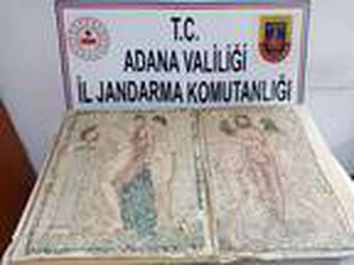 Adana\'da tarihi nü mozaiği satmaya çalışırken yakalandılar