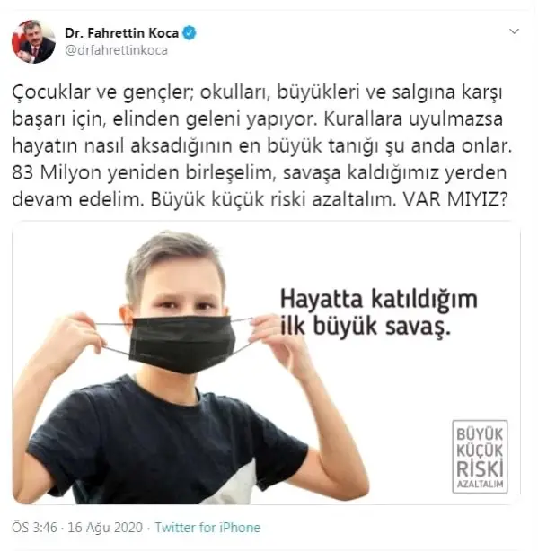 Son Dakika Haberleri Bakan Koca 83 Milyon Yeniden Birleselim Son Dakika