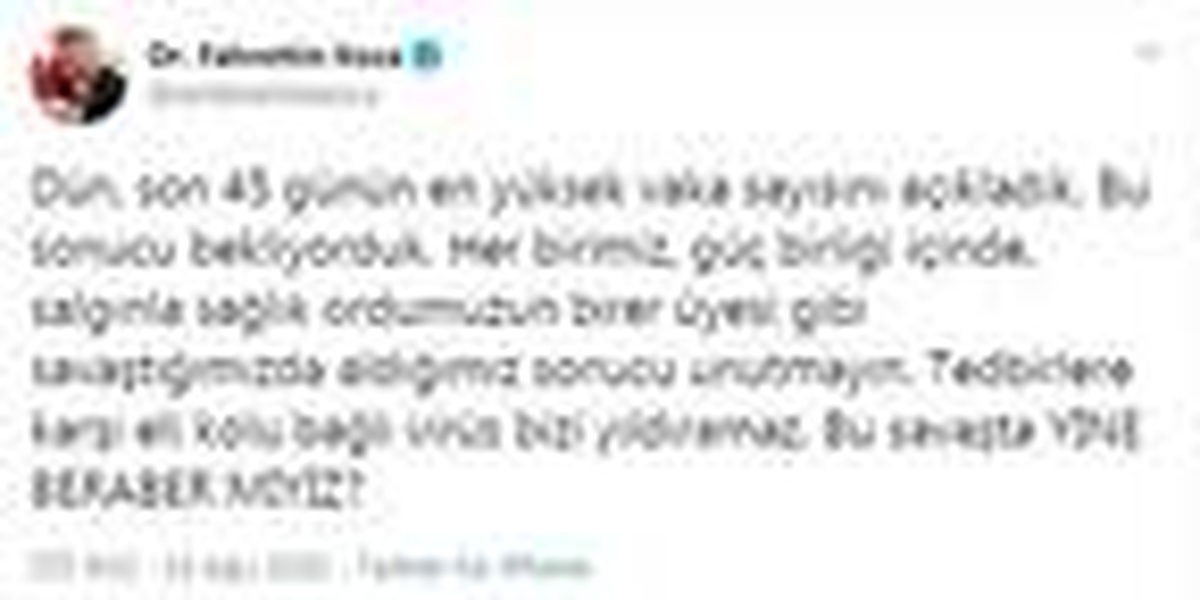 Bakan Koca: Bu sonucu bekliyorduk