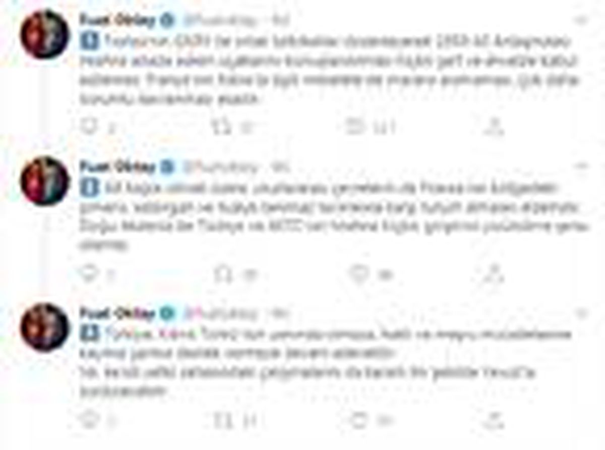 Son Dakika: Fuat Oktay: Fransa\'nın adada askeri uçaklarını konuşlandırması kabul edilemez