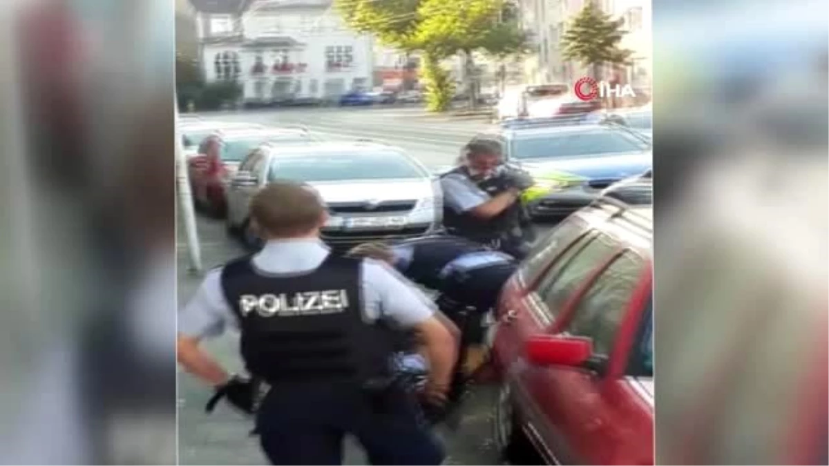 Son dakika! - Alman polisinden Türk gence George Floyd şiddeti