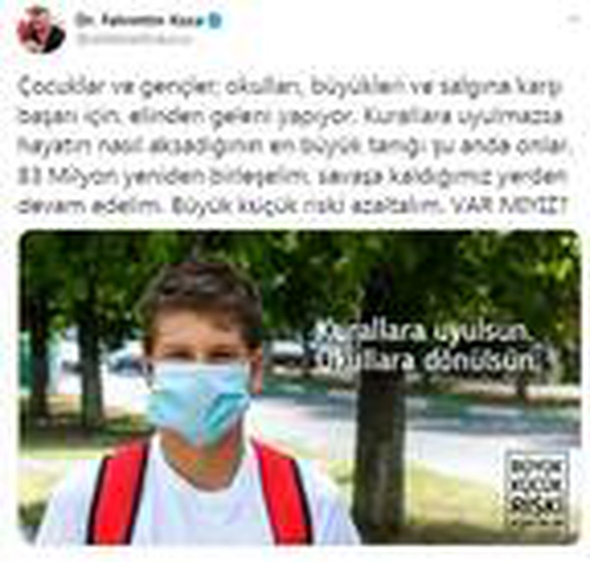 Bakan Koca: Kurallara uyulsun, okullara dönülsün
