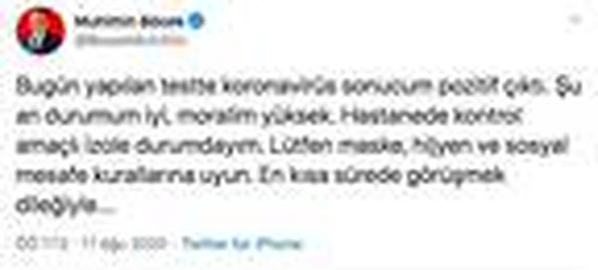 Son dakika haberi: Başkan Böcek\'in Covid 19 testi pozitif çıktı, hastanede izole altına alındı