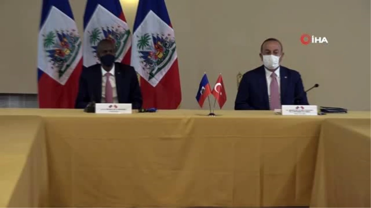 Dışişleri Bakanı Çavuşoğlu ve Haiti Devlet Başkanı Moise heyetler arası görüşme gerçekleştirdi
