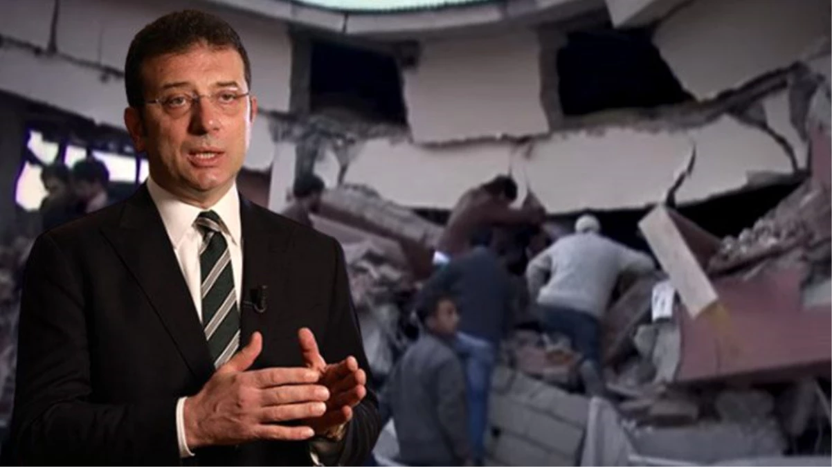 İBB Başkanı İmamoğlu, 17 Ağustos\'un yıl dönümünde depremden 2 gün sonra çektiği görüntüleri paylaştı