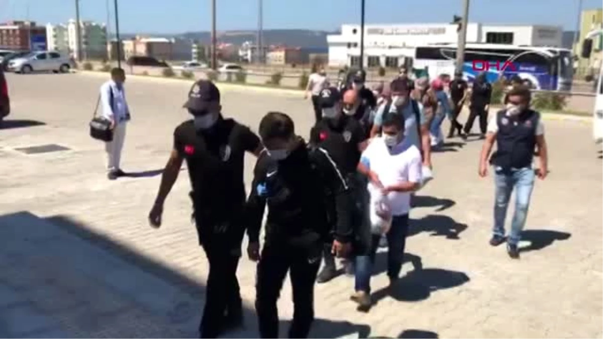 ÇANAKKALE Yunanistan\'a kaçmaya çalışırken yakalanan 13 FETÖ şüphelisi tutuklandı