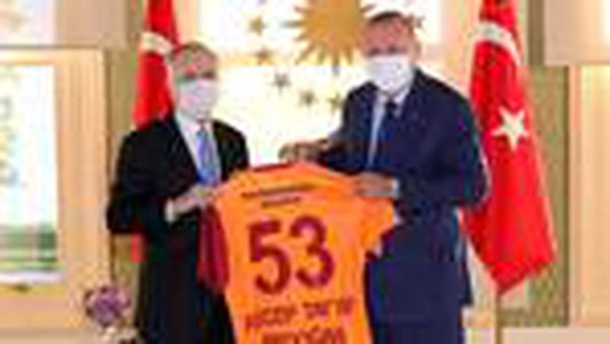 Cumhurbaşkanı Erdoğan, Galatasaray Başkanı Mustafa Cengiz\'i kabul etti
