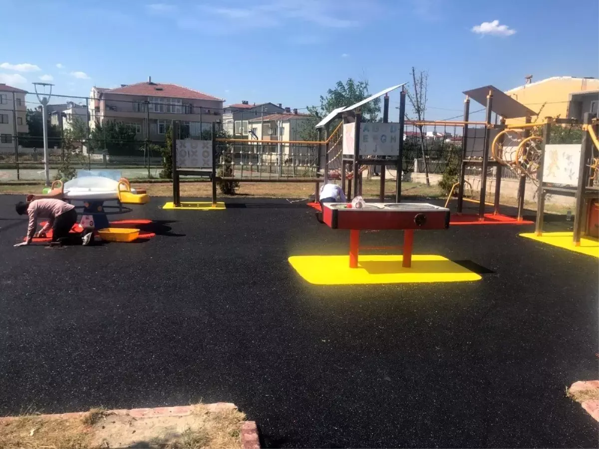 Ergene Masal Park\'ın zemini yenilendi