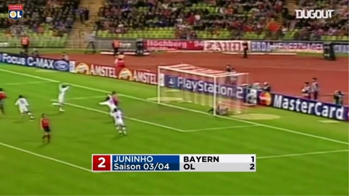 Juninho\'nun Bayern Münih\'e Attığı Harika Serbest Vuruş Golü