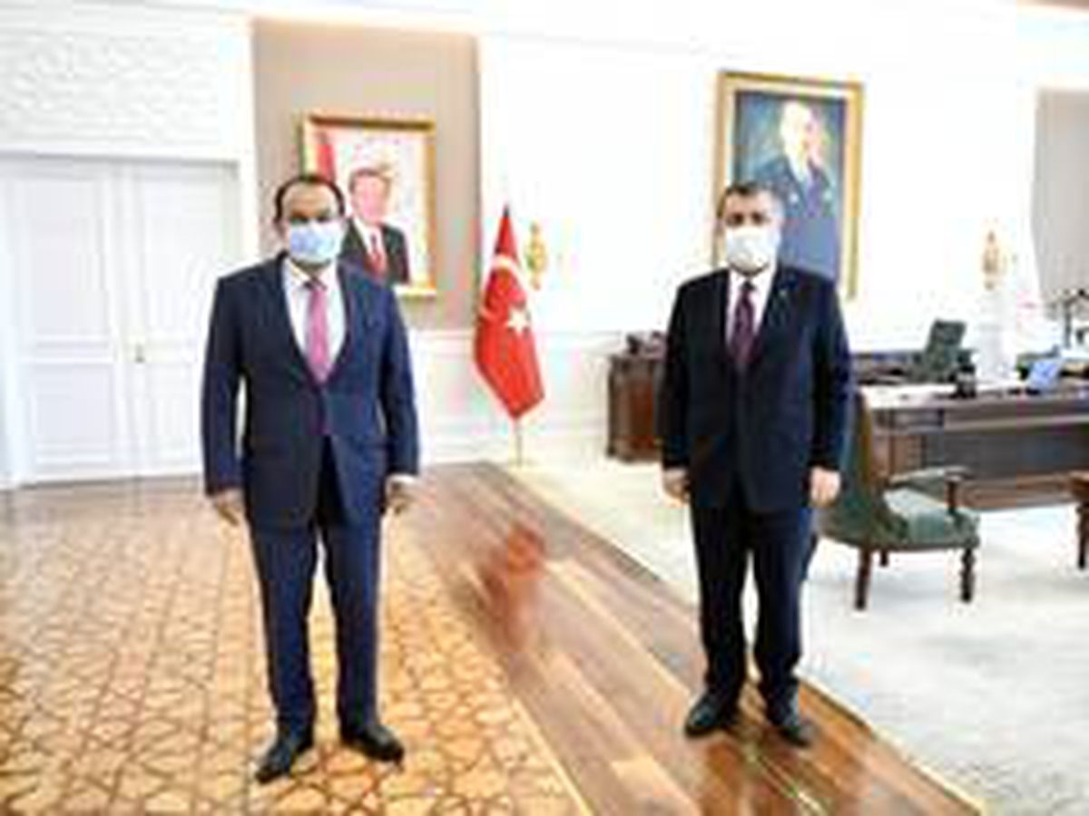 Son dakika haberleri... Sağlık Bakanı Koca, Türk Konseyi Genel Sekreterini kabul etti