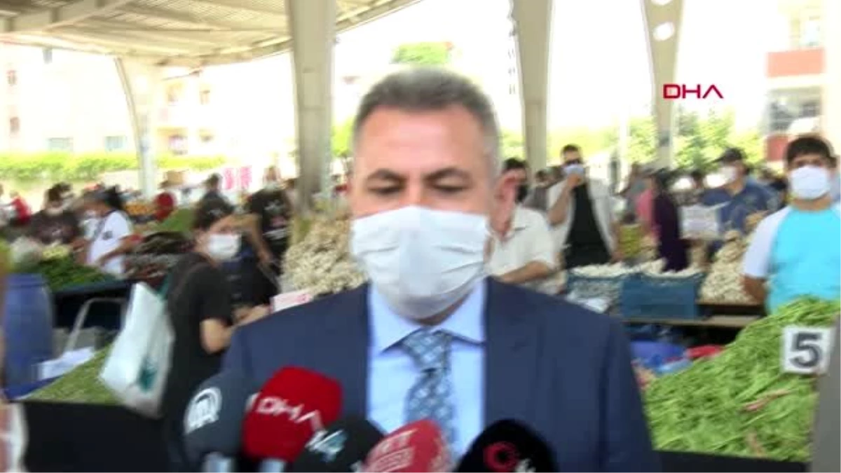 Son dakika haber... Adana Valisi Süleyman Elban, semt pazarında koronavirüs tedbirlerini denetledi