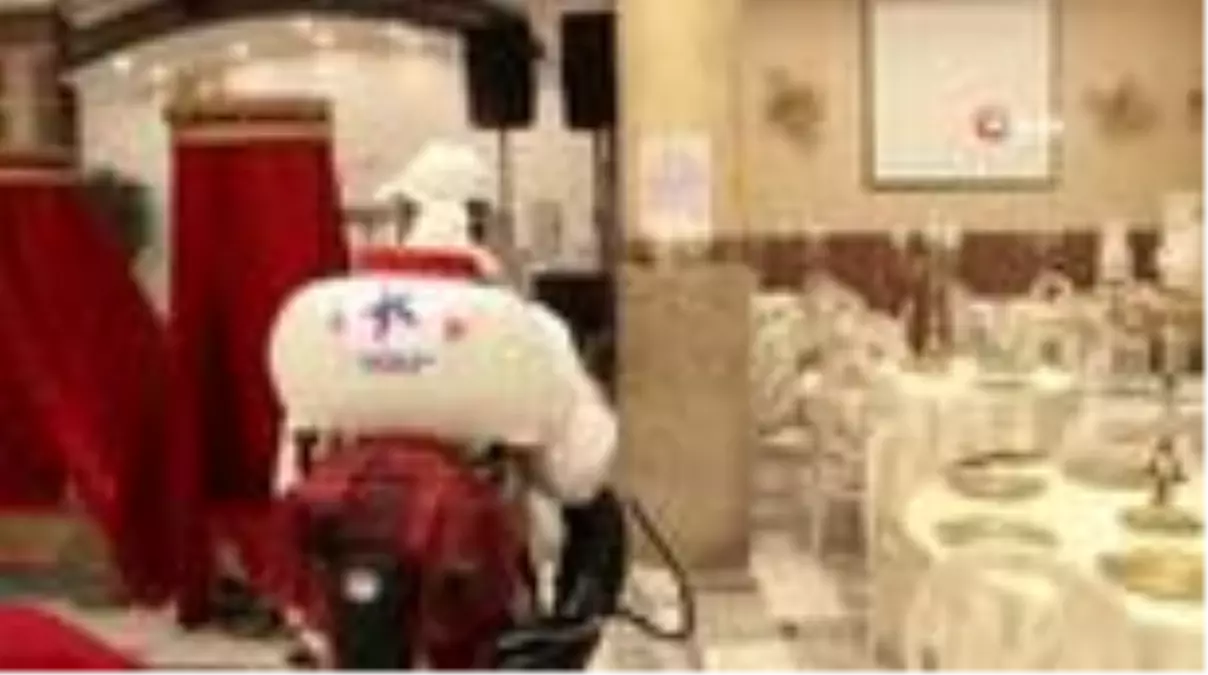 Küçükçekmece\'de düğün salonları dezenfekte edildi