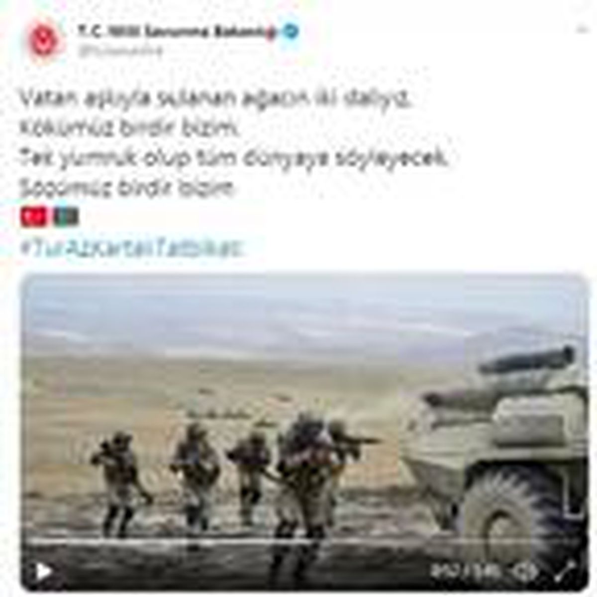 MSB\'den \'TurAzKartalı Tatbikatı\'na özel video