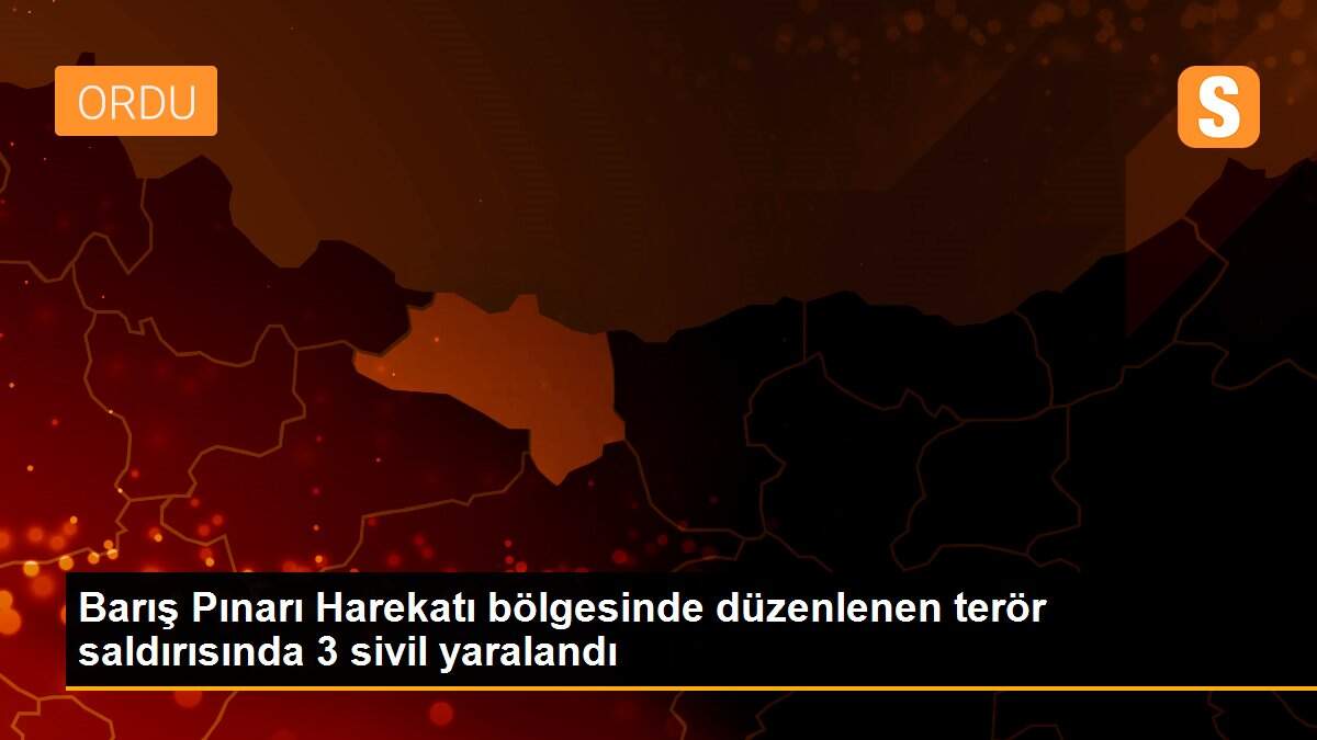Son dakika haberi: Barış Pınarı Harekatı bölgesinde düzenlenen terör saldırısında 3 sivil yaralandı