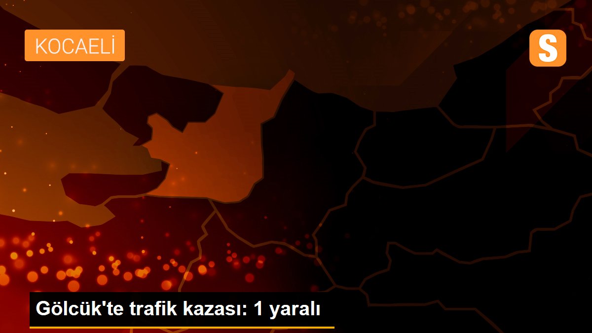 Son dakika! Gölcük\'te trafik kazası: 1 yaralı