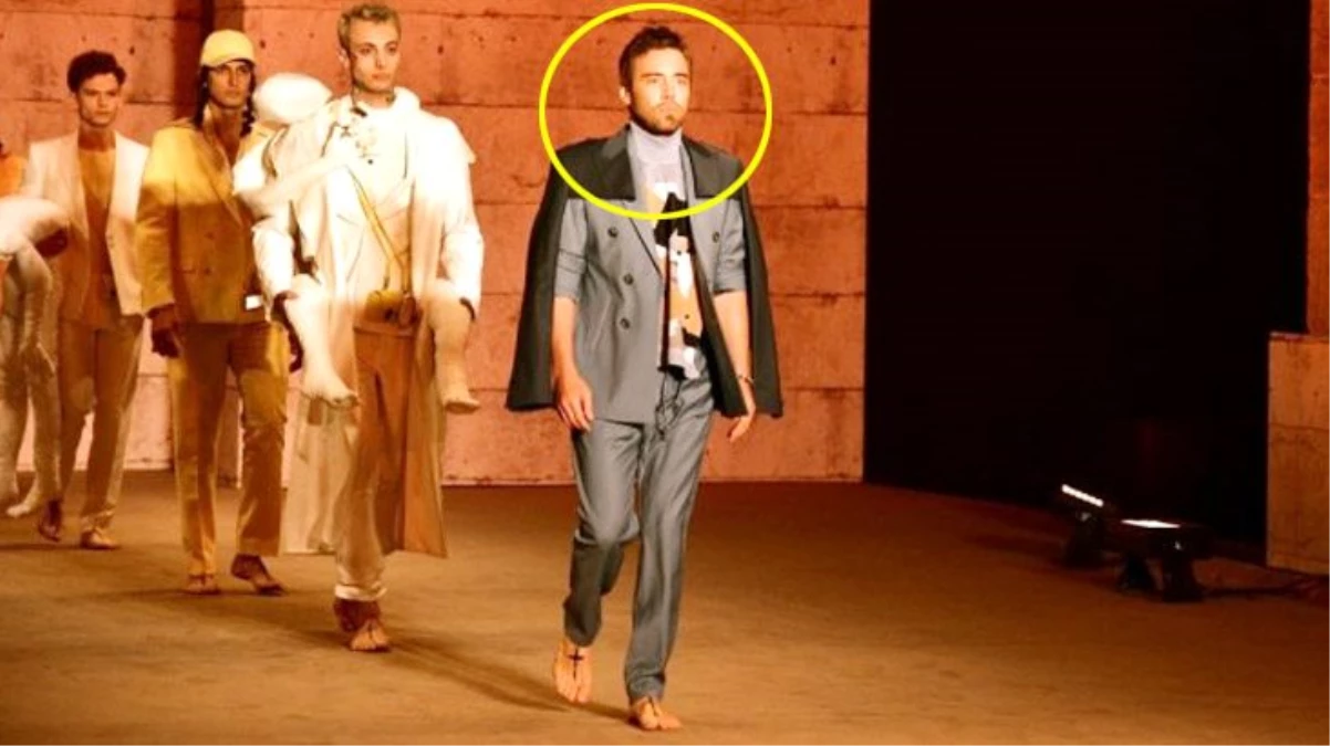 Tasarımcı Emre Erdemoğlu'nun defilesinde Murat Dalkılıç rüzgarı