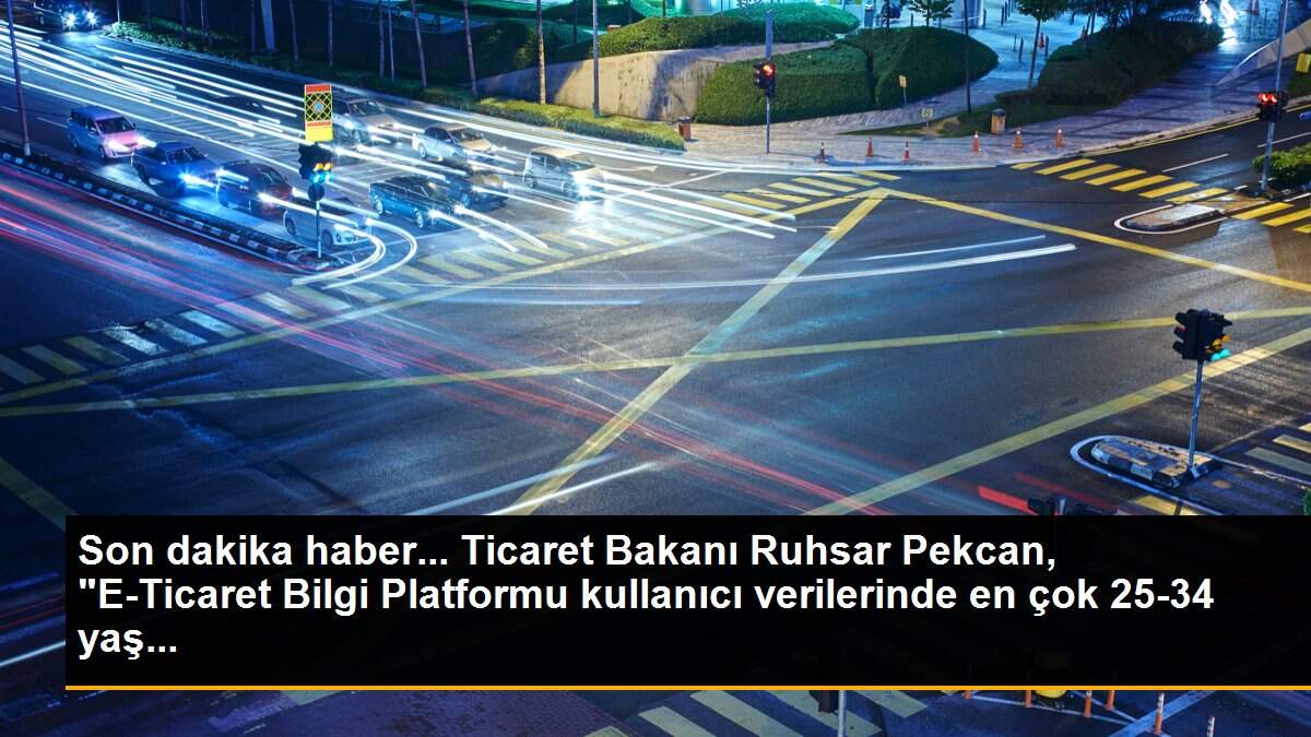 Son dakika haber... Ticaret Bakanı Ruhsar Pekcan, "E-Ticaret Bilgi Platformu kullanıcı verilerinde en çok 25-34 yaş...