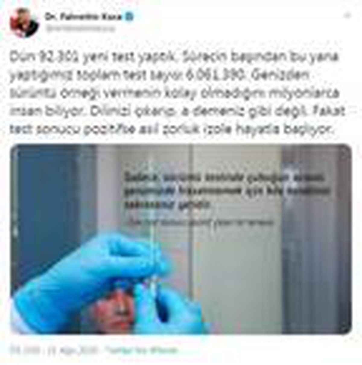 Bakan Koca: Test sonucu pozitifse asıl zorluk izole hayatla başlıyor