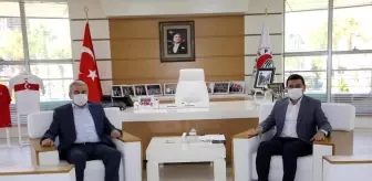 Başkan Tütüncü, Kepez kaymakamı Şahin'i ağırladı