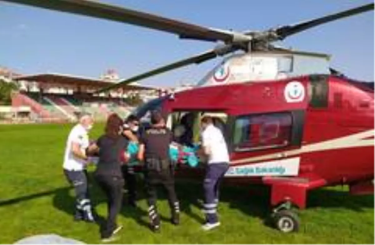 Son dakika haberleri... Ambulans helikopter, Kırklareli\'de ağır yanık için havalandı