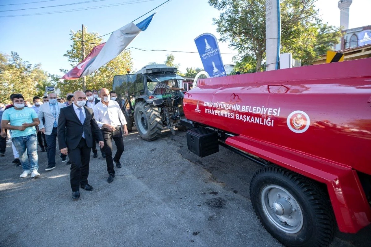 Son dakika! İzmir\'de orman köylülerine yangın tankerlerinin dağıtımı başladı