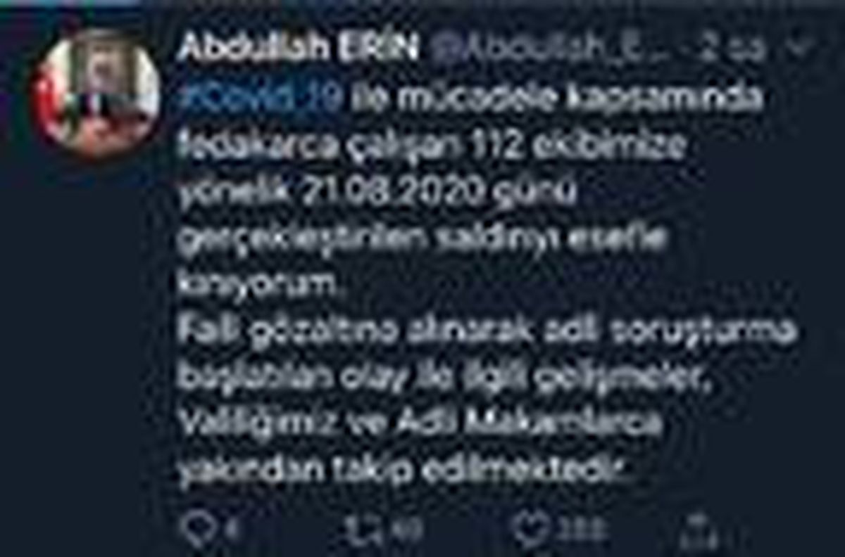 Koronavirüs şüphelisinin yakını, sağlık çalışanlarına saldırdı