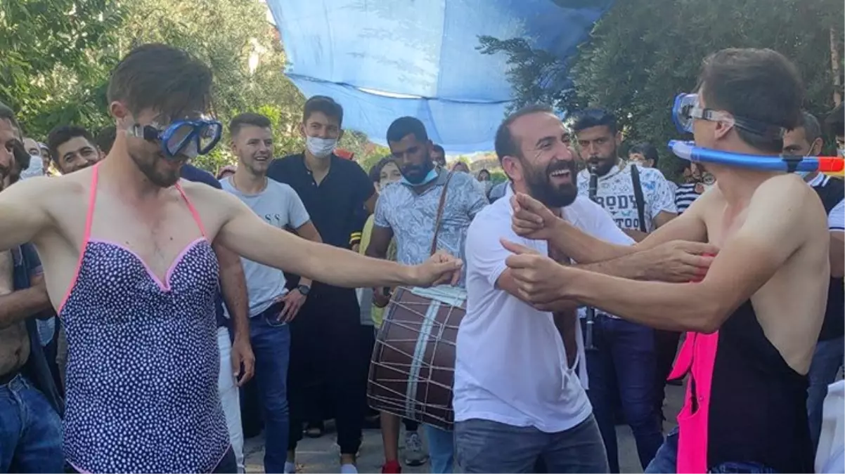 Düğünde \'pes\' dedirten görüntü kamerada! Mayo giydirdikleri damadı kamyonet kasasında yıkadılar